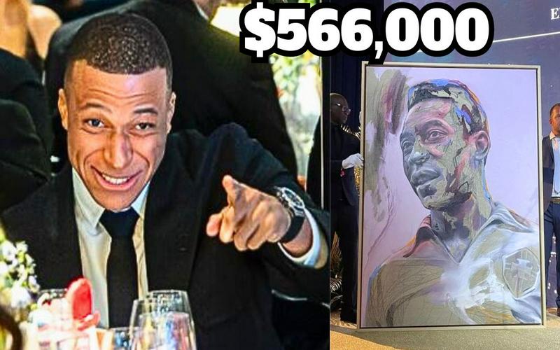 Kylian Mbappe Bought Pele Painting For Half A Million Euros